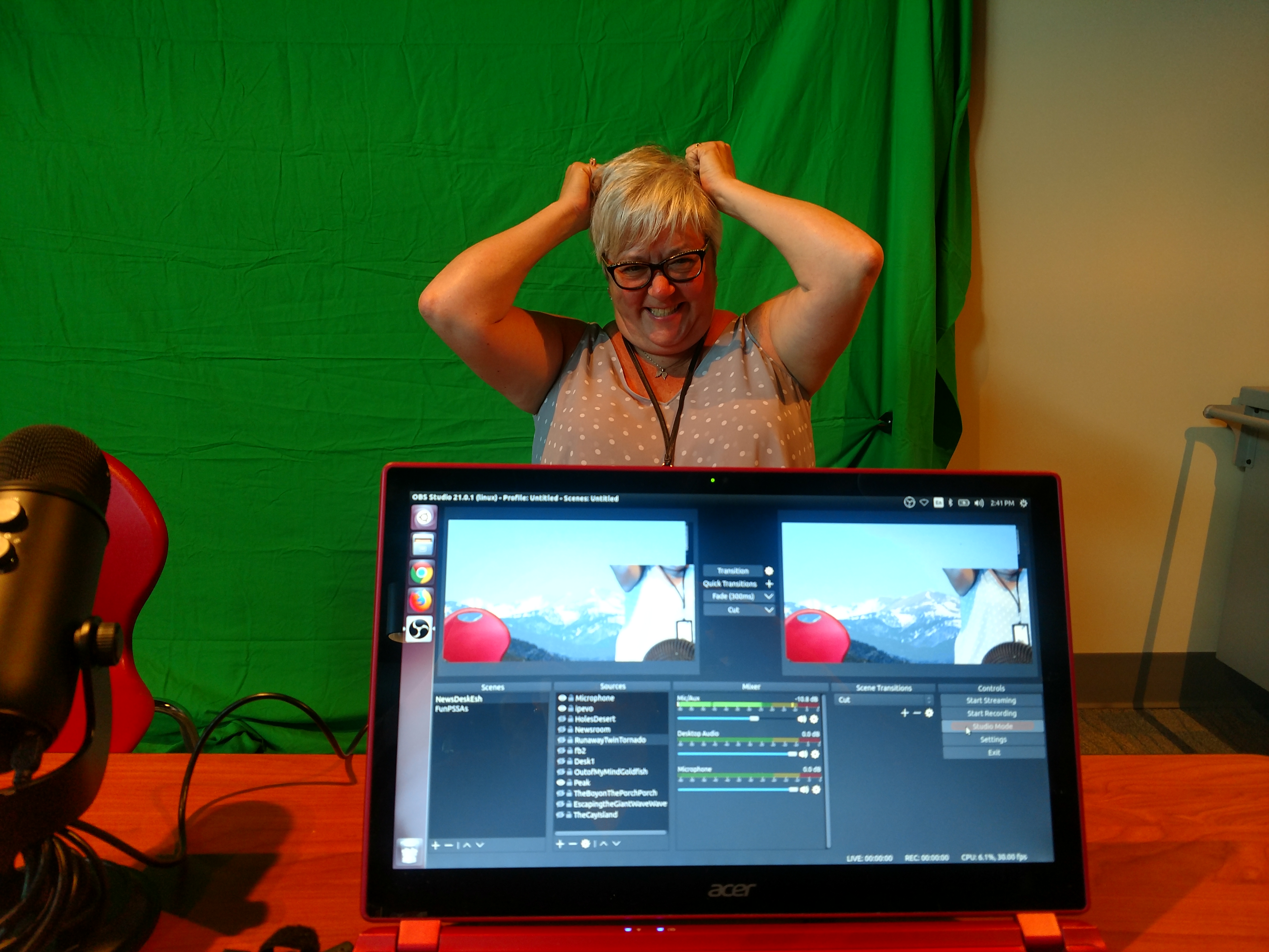 Judy and the Green Screen